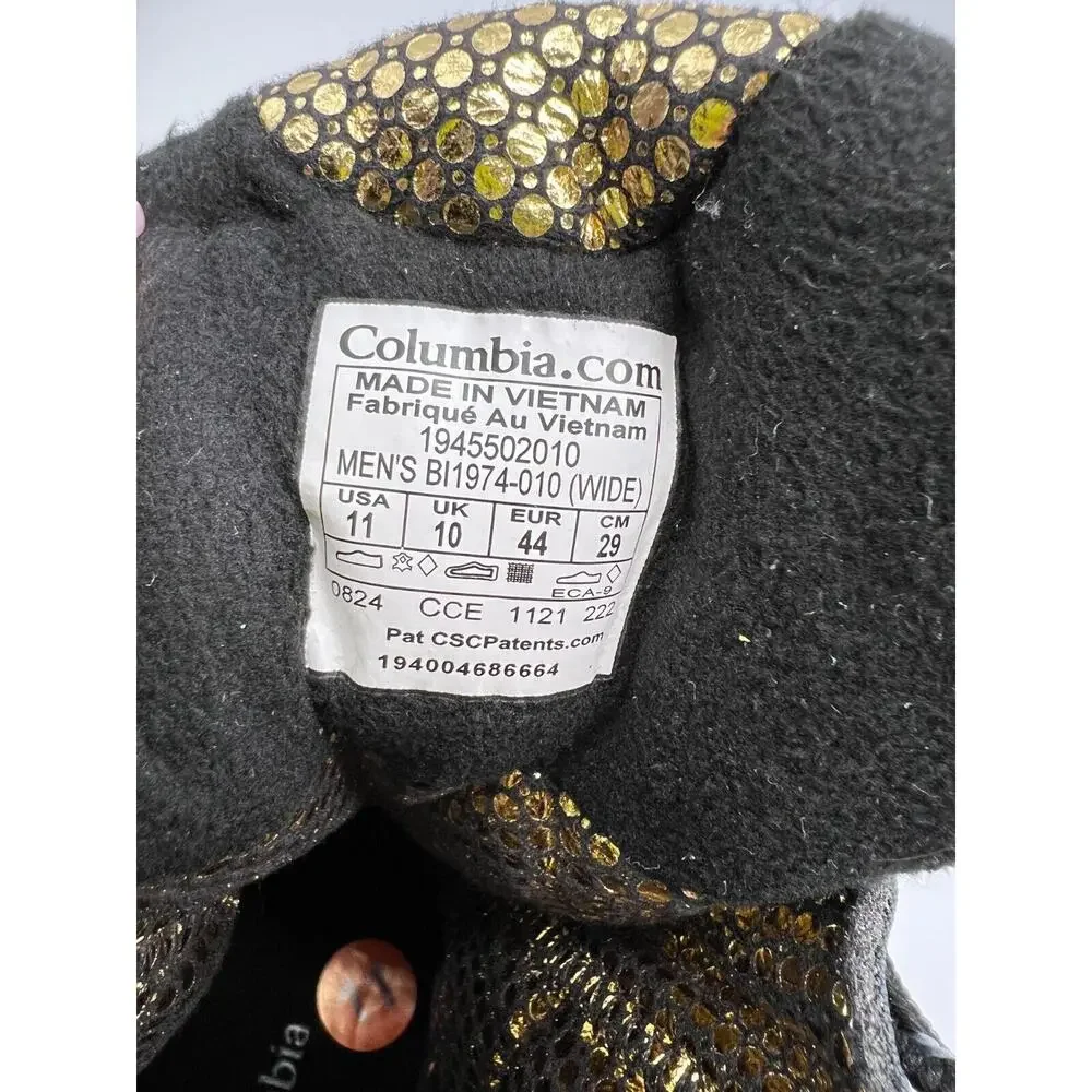 Columbia Men's Bugaboot Celsius Plus Boot Black BI9458-010 Size 11 WIDE - Picture 3 of 12